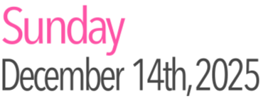 Sunday Activities December 14th, 2025