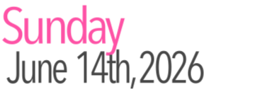 Sunday Activities June 14th, 2026
